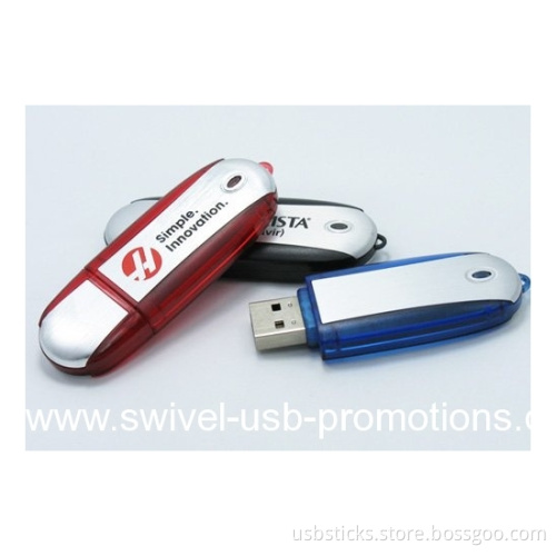 Metal plastic usb stick with alu surface